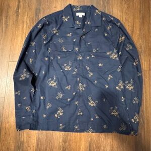 Sun + Stone Navy Floral Men's Shirt